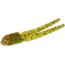Zoom Skinny Chunk Bait, 20 Pack, 2.75in, Rootbeer Pepper Green, 044097X