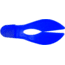 Zoom Super Chunk Jig Trailer, 3 1/2in, Flippin Blue, 5 Pack, 37066
