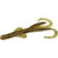 Zoom Tiny Brush Hog Mini Creature Bait, 15 Pack, 3in, Green Pumpkin Magic, 055284X