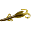 Zoom Tiny Brush Hog Mini Creature Bait, 15 Pack, 3in, Green Pumpkin Red, 55202