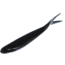 Zoom Tiny Fluke Baitfish Imitator, 20 Pack, 3in, Black, 081038X