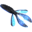 Zoom Z-Hog Jr Creature Bait, 10 Pack, 3.5in, Black Sapphire, 123100