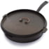 Barebones 12 in Cast Iron Skillet, 18.75 in x 12.25 in x 3 in, 13.2lb, CKW-318