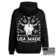 Montana Knife Company MKC Bison Skull Extra Heavy Hoodie - Men's, Black/White, Small, MKC-000085