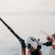 Rapala Origin F1 Baitcast Reel 6.6:1 Gear Ratio, Left Hand Retrieve, 100 Size, Fresh, Gray, 200, OF1-6.6-LH