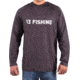 Rapala SUS Performance Long Sleeve Logo Hooded Shirts - Men's, Gray/White, Large, PSLS2-L