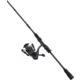 13 Fishing VOID Spin Rod and Reel Combo, 71ft, Medium, 2 Pieces, Black, VOIDSC71M-2.5