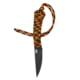 Montana Knife Company Mini-Speedgoat Fixed Blade Knives, 3 inch, 52100 Ball Bearing Steel, Fixed Blade, Paracord Handle, Orange/Black, 6.5 inch, MKC-000375