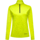 GOREWEAR Everyday Mid 1/4 Zip Womens in Neon Yellow Medium 8-10 Regular fit Moisture Wicking B3D7ED84, 101094-0800-40