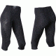 2XU Wmn Midrise Ct 3/4 Blk Sm WA2865b BL/DRF S
