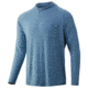 HUK Performance Fishing Waypoint Hoodie - Men's, Silver Blue, Small, H1200292-040-S
