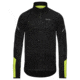 GOREWEAR Mens M Thermo Long Sleeve Zip Running Shirt in Black/Neon Yellow XS Slim fit 6B3A14C7, 100529-9908-S