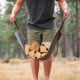 Luno Firewood Carrier Utility Mat, Green Straps / Cream Trim, Green/Cream, One Size, RER-002-R1
