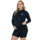 Body Glove Smoothies Sleek Plus Size Long Sleeve Rashguard - Black 42122F26, 3X, Black, 39-506741X-Black-3X