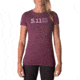 5.11 Tactical Legacy Pop T-Shirt - Womens, Burgundy, Large, 31014AAJF-561-L
