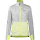 GOREWEAR Drive Running Jacket Womens in White/Neon Yellow Medium 8-10 Slim fit Windproof 65606B05, 100845-0108-40
