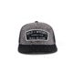 Milk X Whiskey Trailblazer Topo Flat Brim Hat 507BC495, Black/Grey, mxwhmttbg