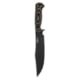 Montana Knife Company The Marshall Bushcraft Knife Fixed Blade Knives, 7.625 inch, 52100 Ball Bearing Steel, Fixed Blade, G-10 Handle, Green/Black, 12.625 inch, MKC-000347