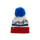 Milk X Whiskey Youth Round Top Peaks Beanie AEE78655, Red, Blue, White, mxwhmrtpbrbw