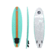 Aquapac Daily 76 Soft-Top Surfboard with Removable Fins C7E28592, 7 ft 6 in, Mint/White, STSURFDAILY20U-343-7/FT/6/IN