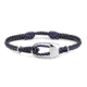 8BPLUS Handmade Secret Garden Wristband For Climbers, Dark navy/Silver, 4-8cm diameter, Petite, Small, 502131