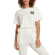 Body Glove Scribble Block Short-Sleeved Relaxed Fit Crop T-Shirt - Cream 1E724B77, L, Cream, JT25100B1720A-104-L