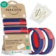 Parakito Mosquito Repellent Bonus Pack, 2 Wristbands w/ 2 Refills, USA Flag, One Size, FGWBUFUF