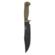 Montana Knife Company The Marshall Bushcraft Knife Fixed Blade Knives, 7.625 inch, 52100 Ball Bearing Steel, Fixed Blade, G-10 Handle, Olive, 12.625 inch, MKC-000349