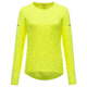 GOREWEAR Vivid Long Sleeve Running Shirt Womens in Neon Yellow Large 12-14 Slim fit 5225DD93, 100756-0800-42
