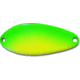 Acme Little Cleo Spoon, 1 7/8in, Sinking, 1/3oz, Chartreuse &amp; Green, C100/CGS