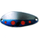 Acme Little Cleo Spoon, 2 1/8in, 2/5oz, Sinking, Nickel &amp; Blue w/Orange Dots, C200/ODBN