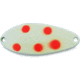 Acme Little Cleo Spoon, 2 1/8in, Sinking, 2/5oz, Glow w/5 Orange Dots, C200GL/GLFD