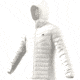 Adidas Terrex Demo, Varilite Soft 3-Stripe Hooded Jacket - Men's, Core White, Medium DZ1418-M-DEMO