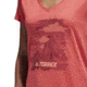 Adidas Terrex Mountain Women's Tee Shirt, Trace Scarlet, Large, CV6178-L