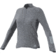 Adidas Terrex Response Women's Long Sleeve Zip Tee Shirt, Grey, Large, B47695-L