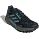 Adidas Terrex Agravic Flow 2 Trail Running Shoes - Womens, Core Black/Mint Ton/Ftwr White, 10, H03189-10