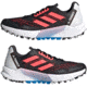 Adidas Terrex Agravic Flow 2 Trail Running Shoes - Womens, Core Black/Turbo/Blue Rush, 6, H03190-6
