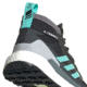 Adidas Terrex Free Hiker GTX Shoes - Womens, Core Black/Acid Mint/Hi-Res Yellow, 10, FX4667-001-10