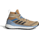 Adidas Terrex Free Hiker Primeblue Hiking Shoes - Women's, Beige Tone/Core Black/Ambient Sky, 9.5, FZ2970-9.5