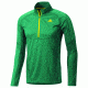 Adidas Terrex Swft Long Sleeve 1/2 Zip Tee - Men's-Sub Green-X-Large