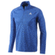 Adidas Terrex Swift Long Sleeve 1/2 Zip Tee - Men's-Blue Beauty-Small