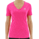 Adidas Terrex Ultimate Short Sleeve V-Neck - Women's-Shock Pink/Matte Silver-Small