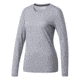 Adidas Terrex Ultimate Women's Long Sleeve Tee, Medium Grey Heather/Black, Extra Small, BQ8582-XS