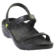 DAWGS Womens 3-Strap Sandals, Black, 11
