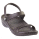 DAWGS Womens 3-Strap Sandals, Dark Brown, 6