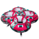 Airhead Blast Towable, 4 Rider, Maroon / Teal, AHBL-42