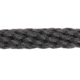 Airhead Dock Line, Single Braid, 12 ft., Black, AHDL-S12