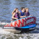 Airhead Renegade 3 Towable Kit w/ Rope &amp; Pump, Blue/Red/Black, 3 Person, AHRE-503
