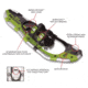 Airhead Yukon Charlies Sherpa Snowshoe Kit, 930, Silver/Green, 80-5017K