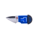 Al Mar Knives 1.3 in Stinger Keychain Fixed Blade Knife, Blue/Black, AMK1001BKBL